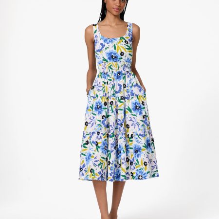 Kate Spade Festive Floral Tiered Dress