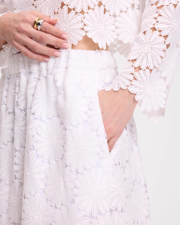 Kate Spade Daisy Lace Skirt