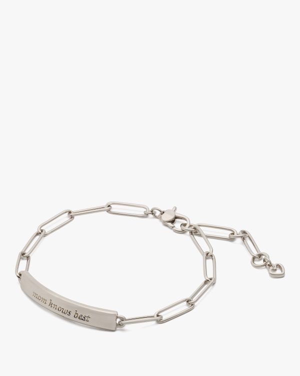 Kate Spade Mom Knows Best Id Bracelet
