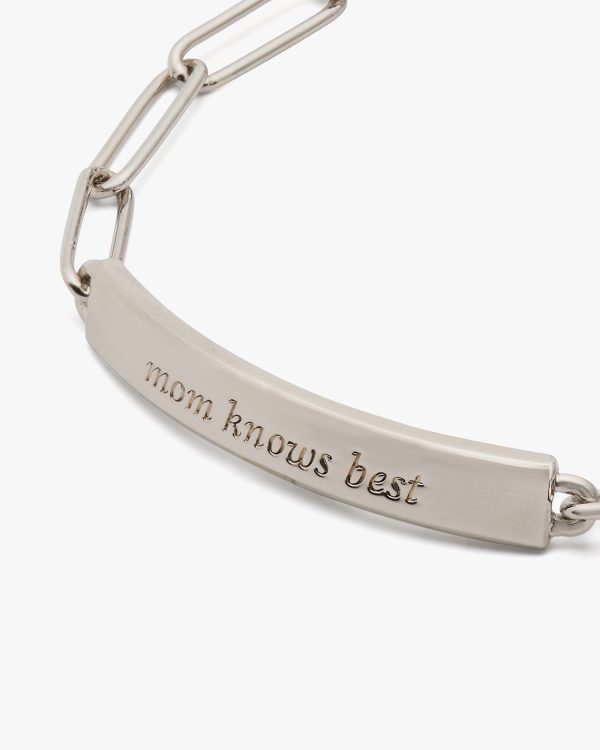 Kate Spade Mom Knows Best Id Bracelet