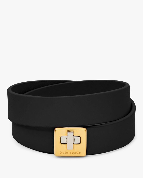 Kate Spade Phoebe Leather Double Wrap Bracelet