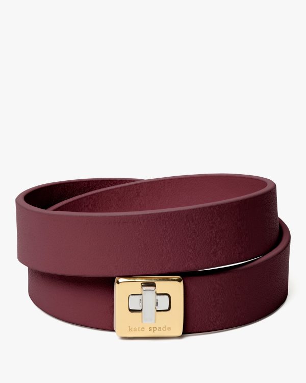 Kate Spade Phoebe Leather Double Wrap Bracelet