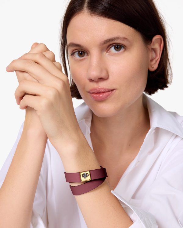 Kate Spade Phoebe Leather Double Wrap Bracelet