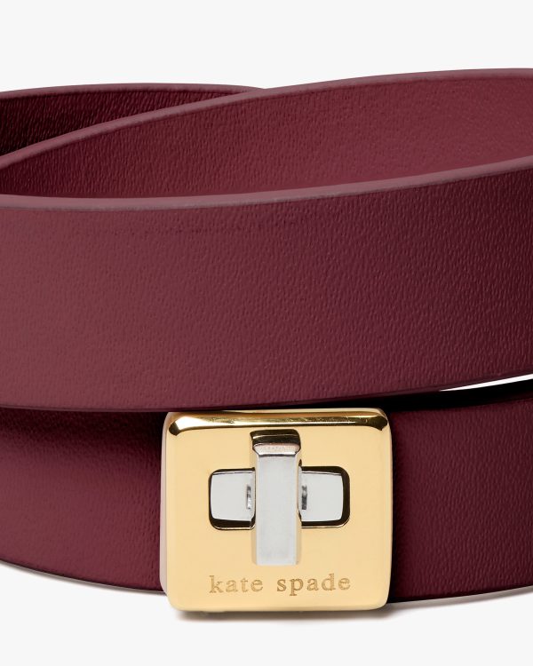 Kate Spade Phoebe Leather Double Wrap Bracelet