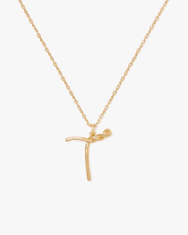 Kate Spade Initial Script T Pendant