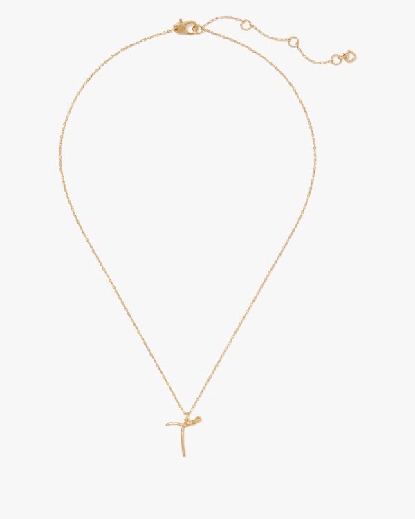 Kate Spade Initial Script T Pendant