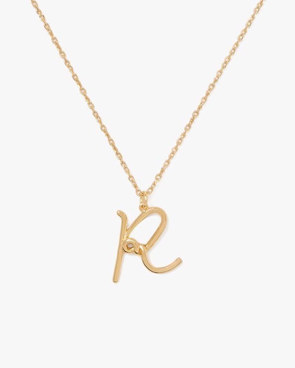 Kate Spade Initial Script R Pendant