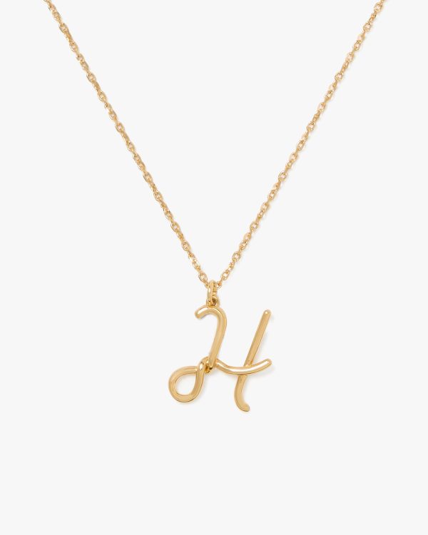 Kate Spade Initial Script H Pendant