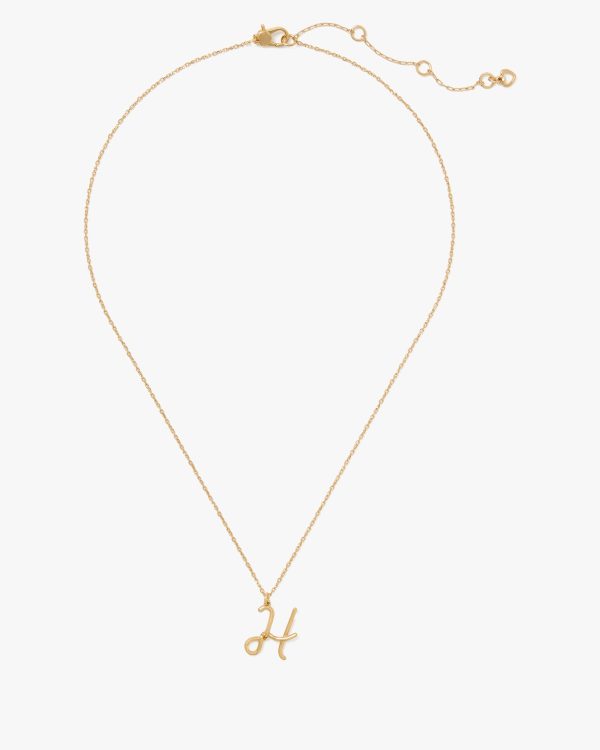 Kate Spade Initial Script H Pendant