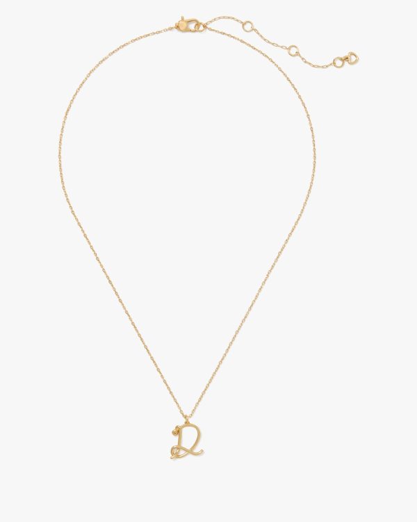 Kate Spade Initial Script D Pendant
