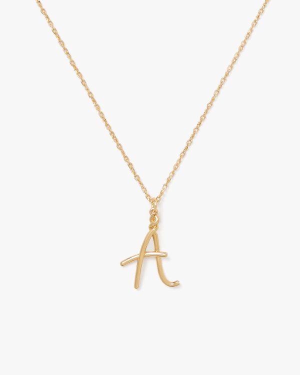 Kate Spade Initial Script A Pendant