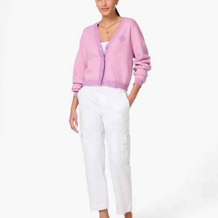 Kate Spade Scallop Spade Logo Cardigan