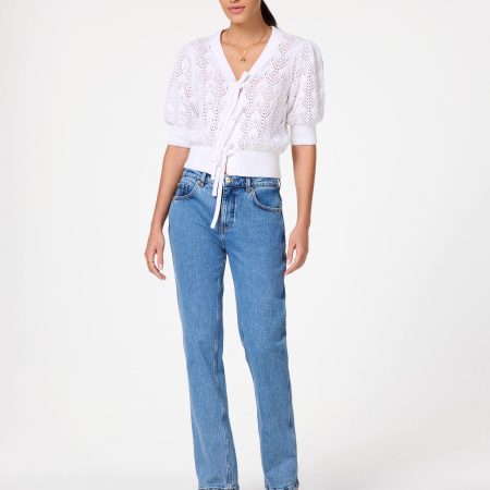 Kate Spade Bow Lace Knit Cardigan