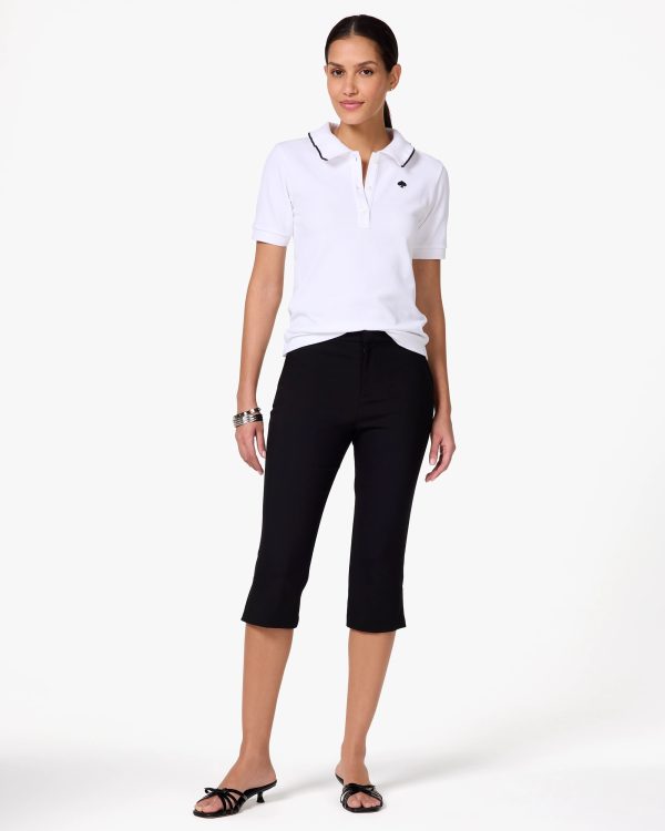 Kate Spade Ruffle Logo Polo Shirt