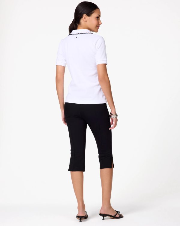 Kate Spade Ruffle Logo Polo Shirt