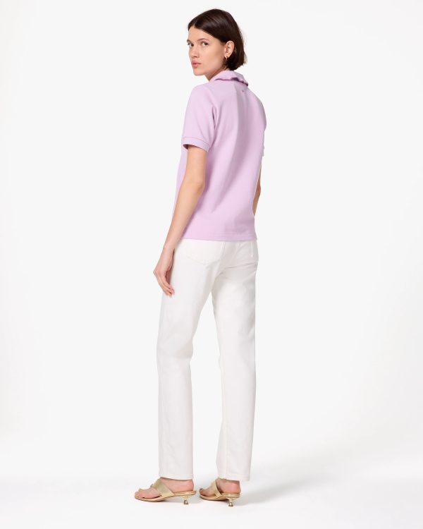Kate Spade Ruffle Logo Polo Shirt
