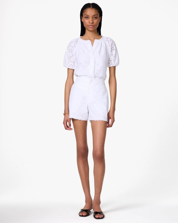 Kate Spade Floral Eyelet Blouse