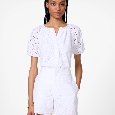 Kate Spade Floral Eyelet Blouse