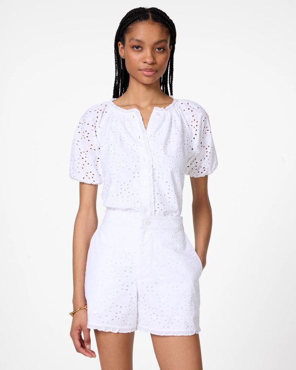 Kate Spade Floral Eyelet Blouse