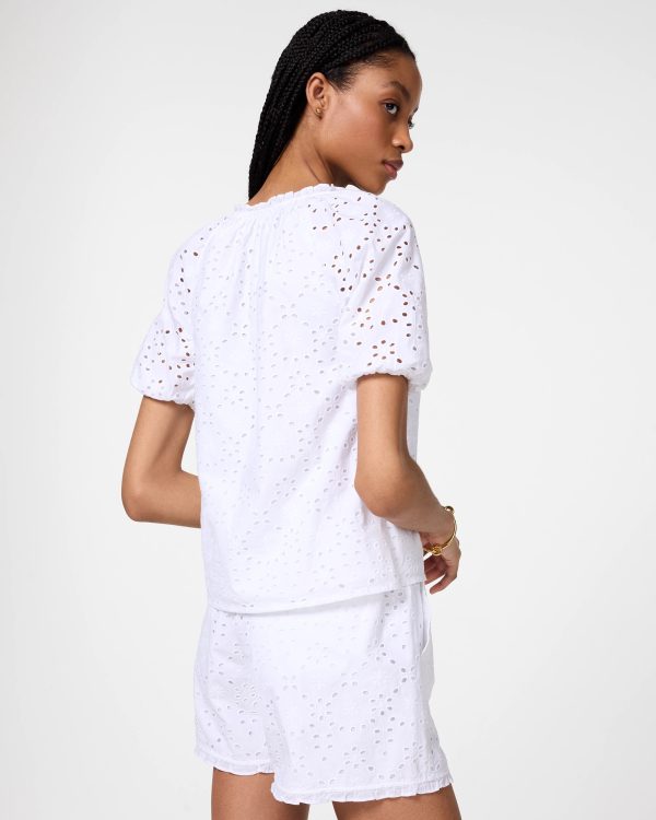Kate Spade Floral Eyelet Blouse