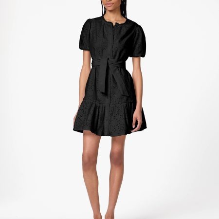 Kate Spade Floral Eyelet Mini Shirt Dress