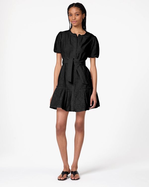 Kate Spade Floral Eyelet Mini Shirt Dress