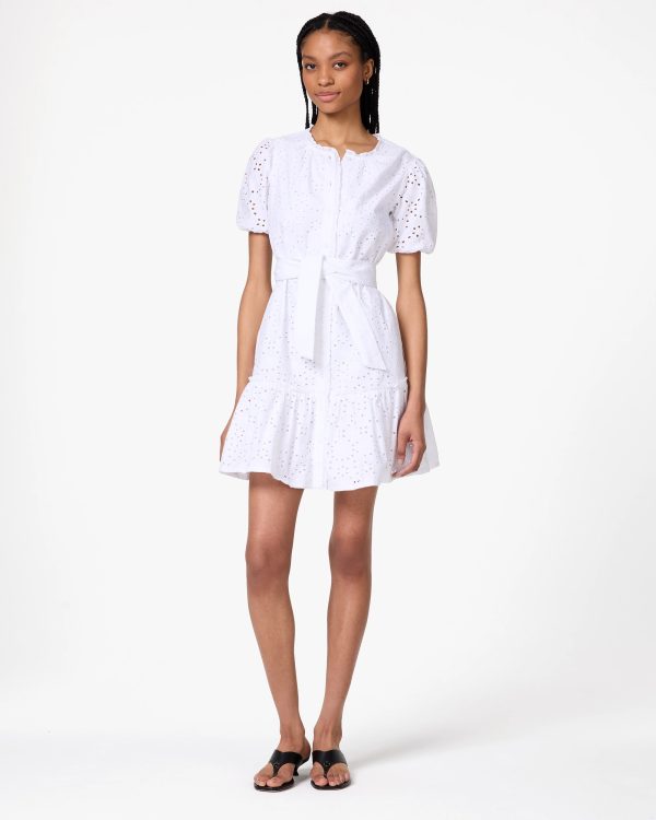 Kate Spade Floral Eyelet Mini Shirt Dress