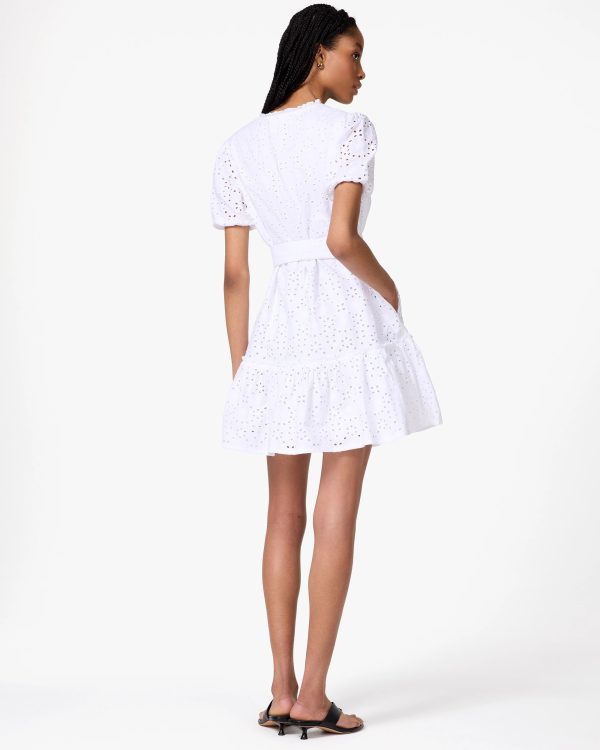 Kate Spade Floral Eyelet Mini Shirt Dress