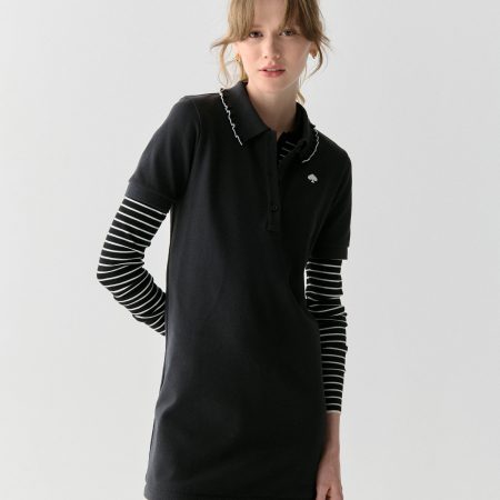 Kate Spade Ruffle Logo Polo Dress