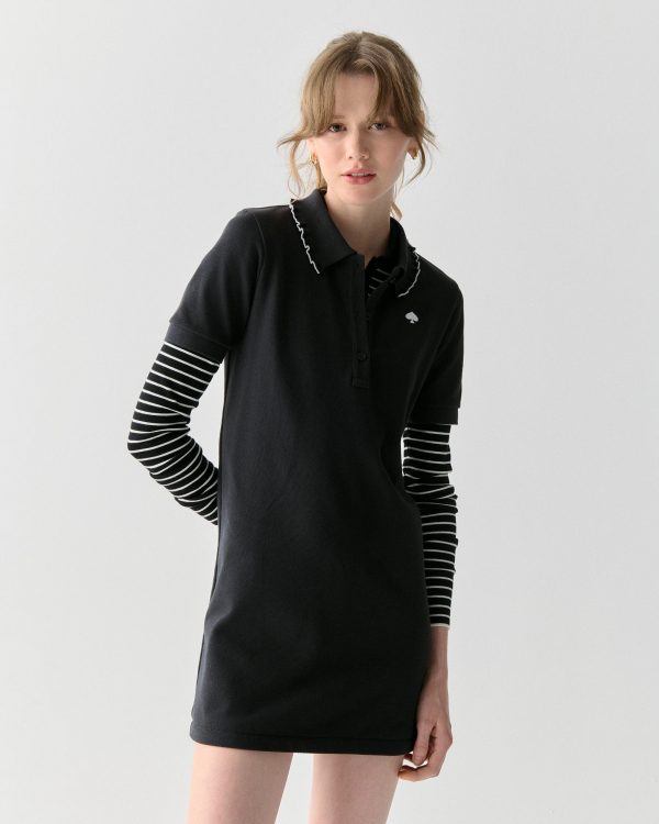 Kate Spade Ruffle Logo Polo Dress