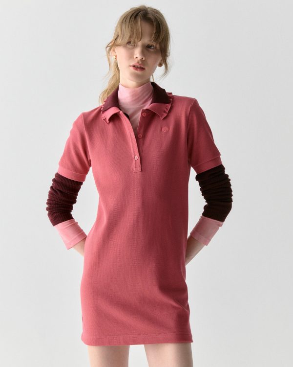 Kate Spade Ruffle Logo Polo Dress