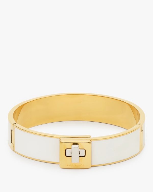 Kate Spade Phoebe Enamel Turnlock Bangle