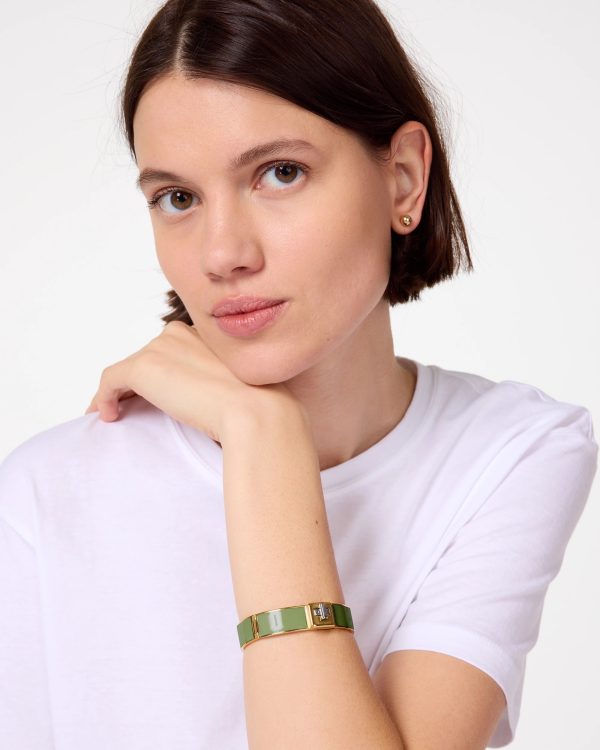 Kate Spade Phoebe Enamel Turnlock Bangle