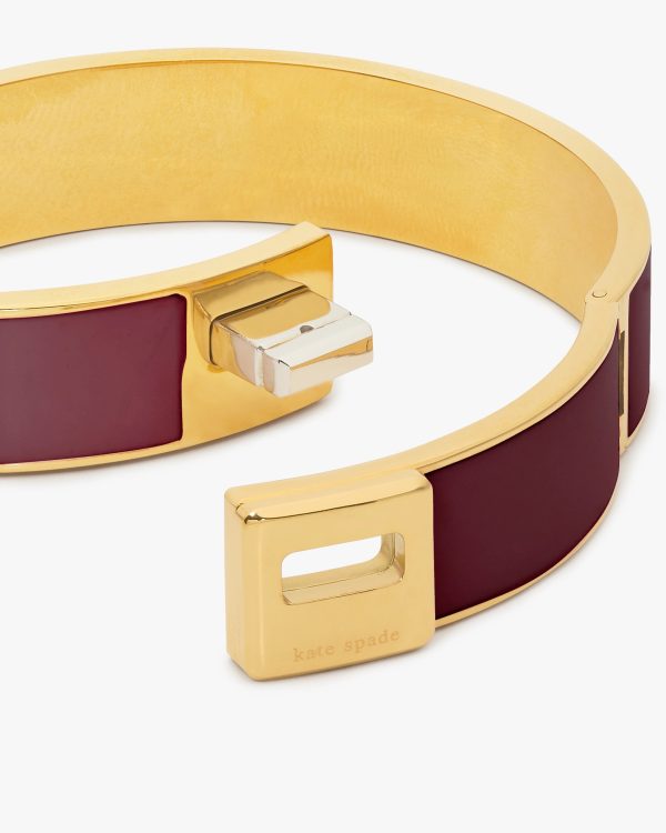 Kate Spade Phoebe Enamel Turnlock Bangle