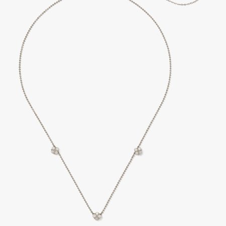 Kate Spade Fine Time To Shine Diamond Flower Necklace