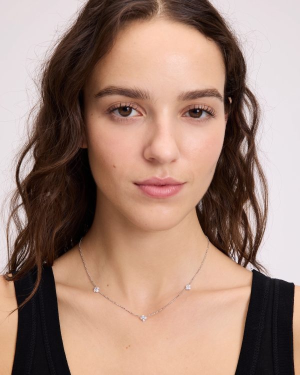 Kate Spade Fine Time To Shine Diamond Flower Necklace