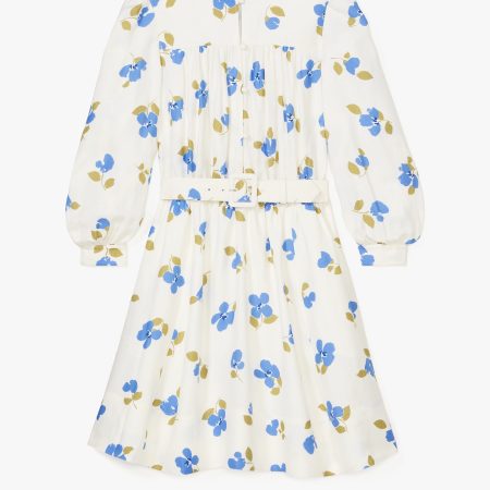Kate Spade Painterly Bouquet Belted Shirt Dress