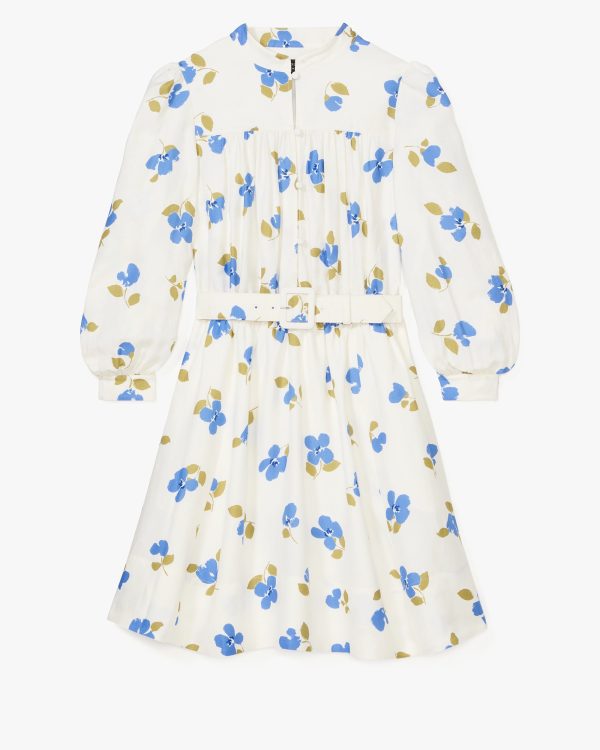 Kate Spade Painterly Bouquet Belted Shirt Dress