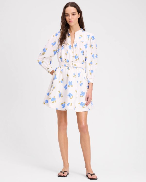Kate Spade Painterly Bouquet Belted Shirt Dress