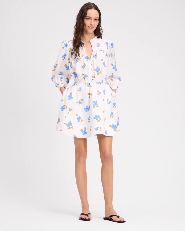 Kate Spade Painterly Bouquet Belted Shirt Dress