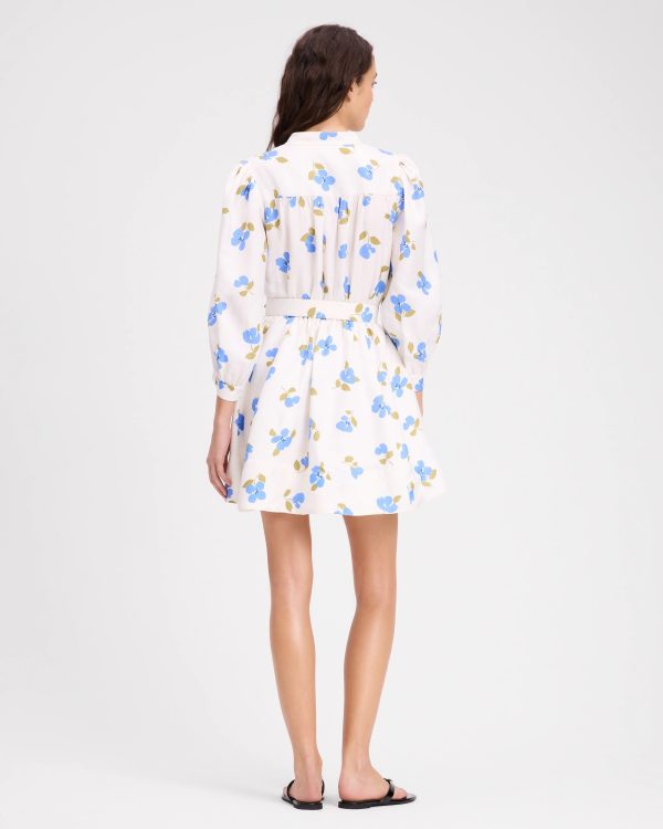 Kate Spade Painterly Bouquet Belted Shirt Dress