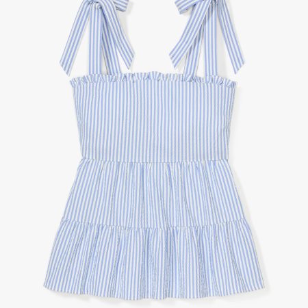 Kate Spade Seersucker Tiered Top