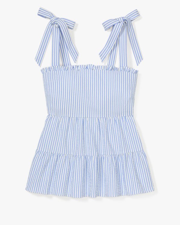 Kate Spade Seersucker Tiered Top