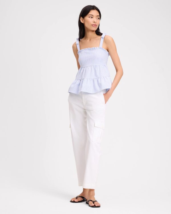 Kate Spade Seersucker Tiered Top