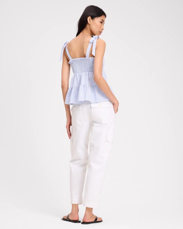 Kate Spade Seersucker Tiered Top