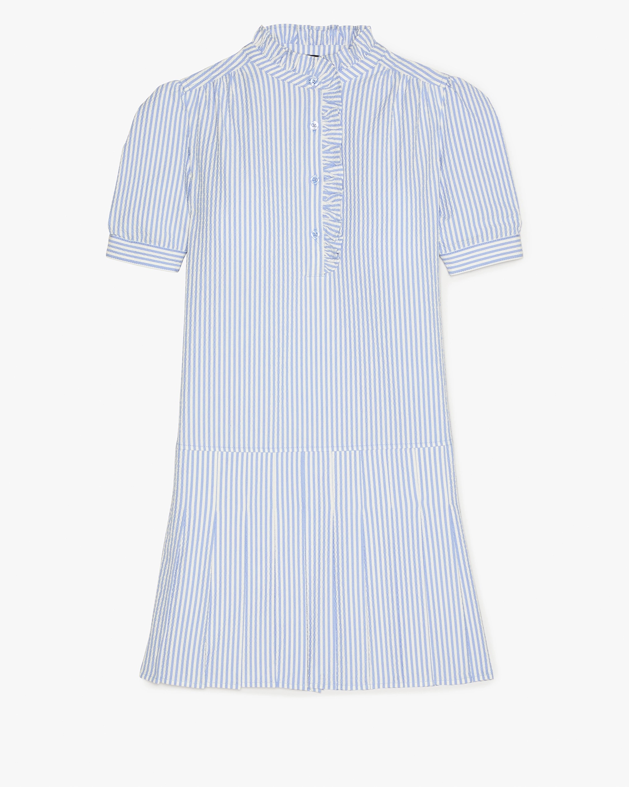 Kate Spade Seersucker Pleated Shirt Dress