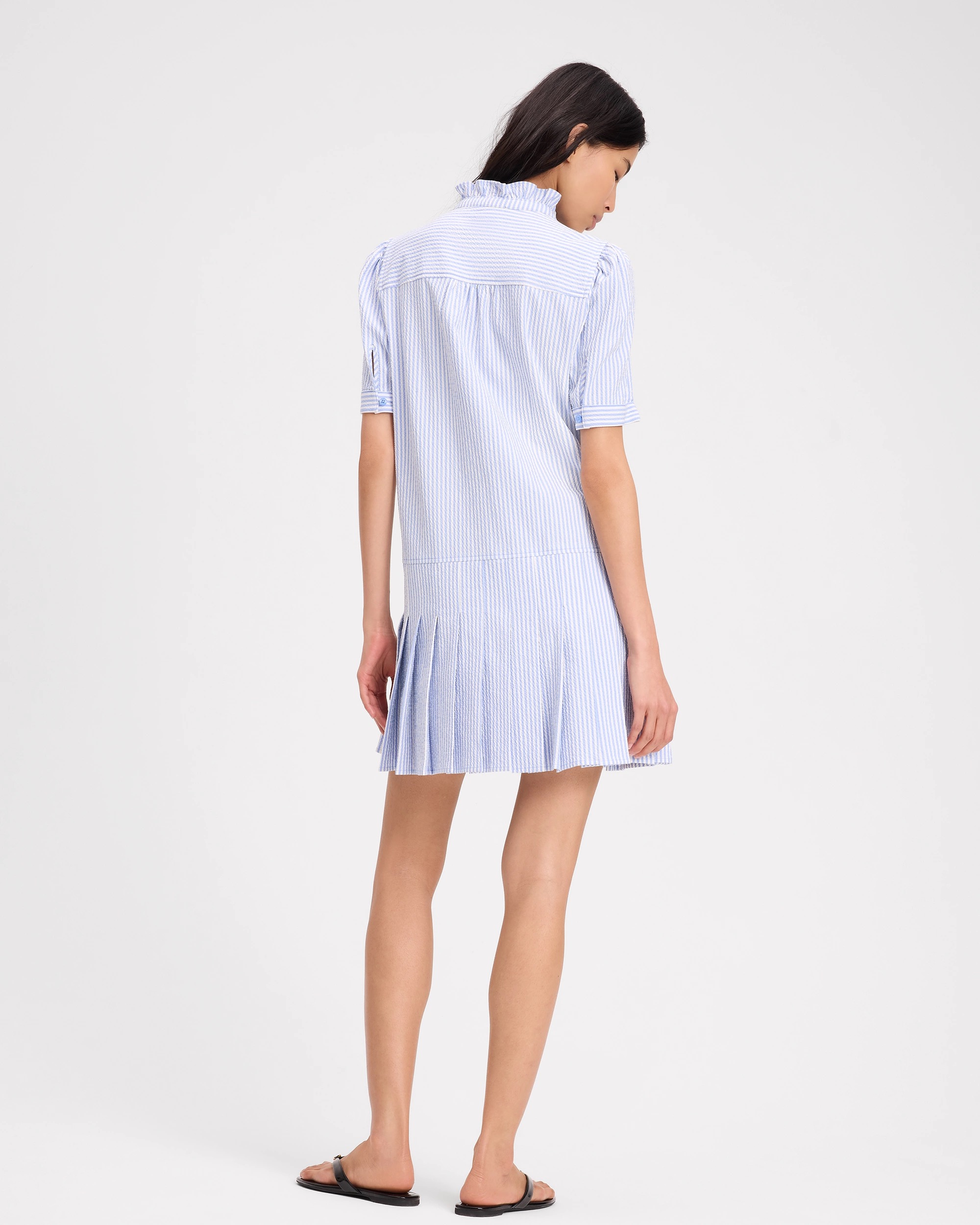 Kate Spade Seersucker Pleated Shirt Dress - Image 5