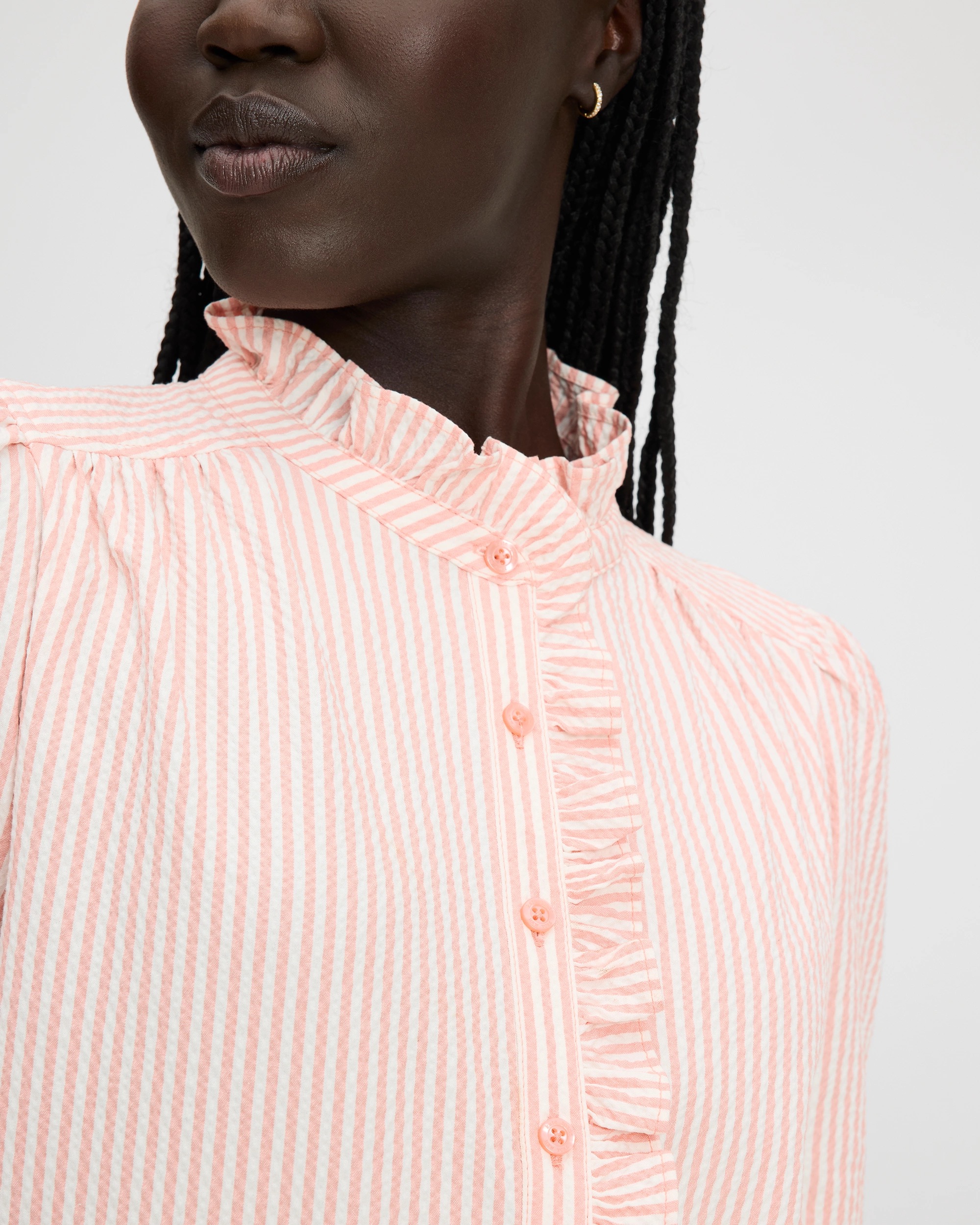 Kate Spade Seersucker Pleated Shirt Dress - Image 9