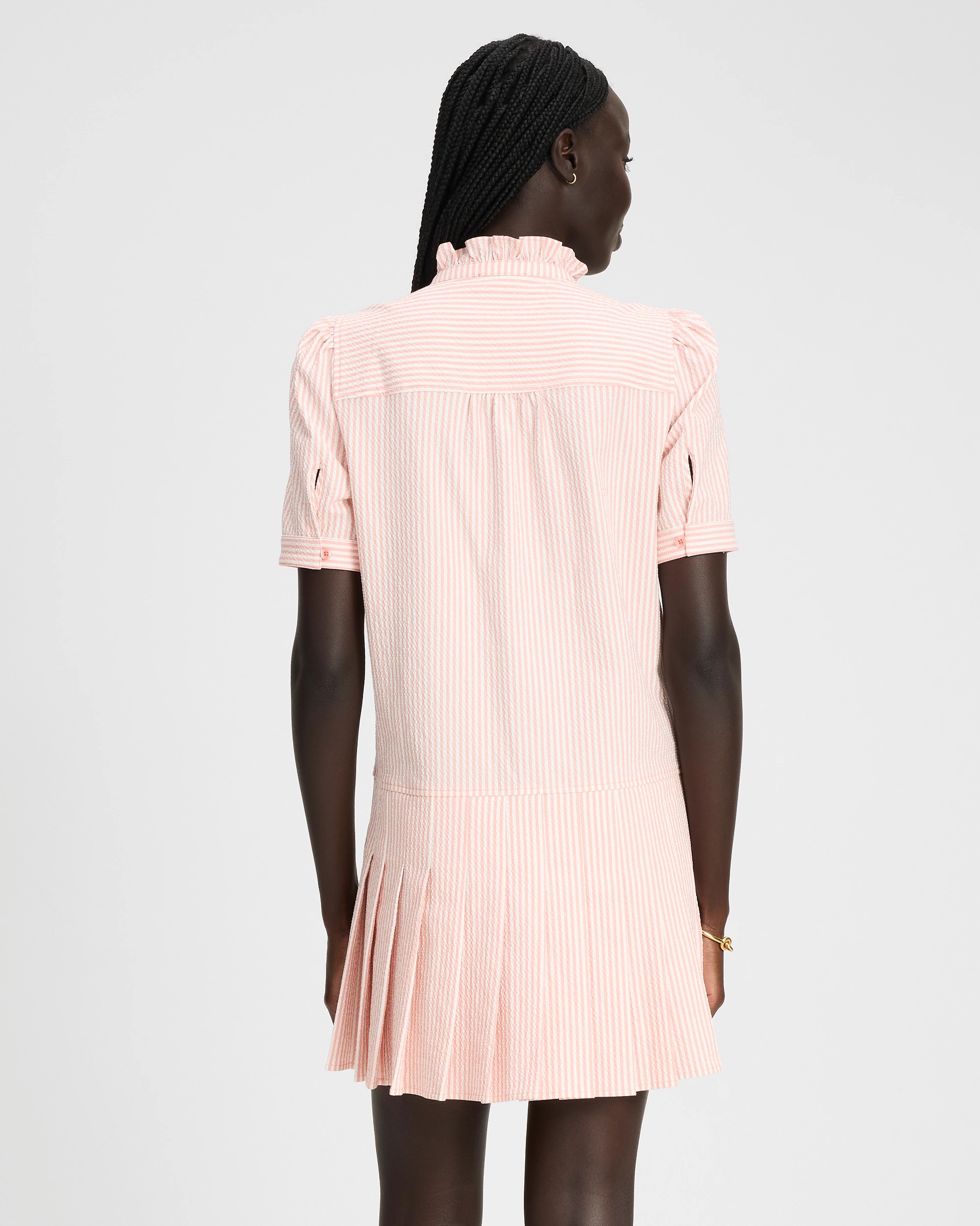 Kate Spade Seersucker Pleated Shirt Dress - Image 11