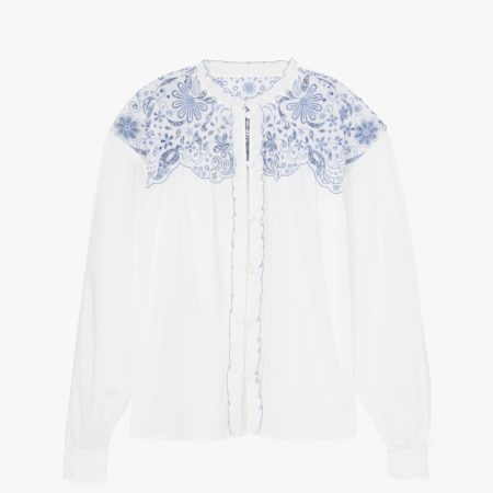 Kate Spade Floral Embroidered Blouse